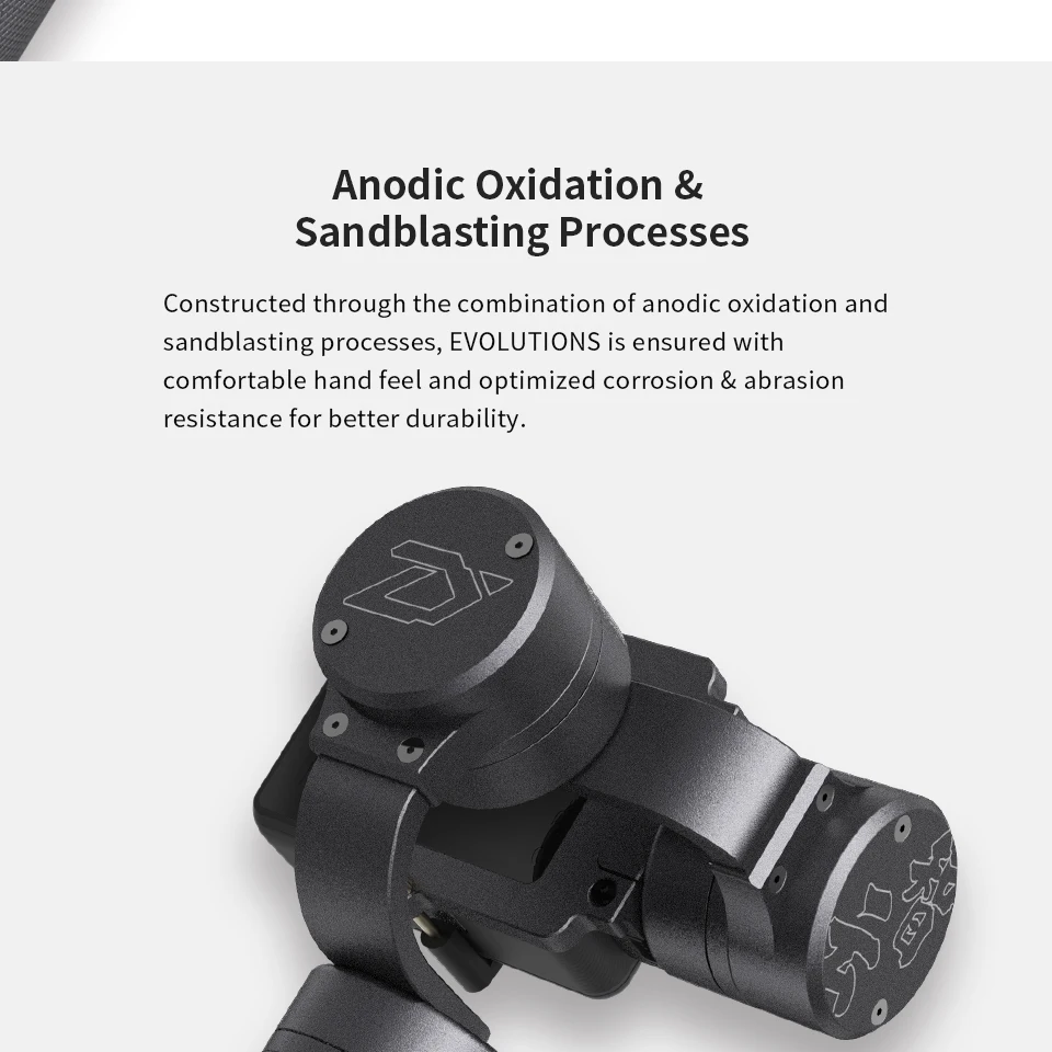 Zhiyun Z1 Evolution 3-х позиционный ручной карданный стабилизатор для gopro hero 7 белый дополнительный монитор Камера sjcam YI Action Камера s