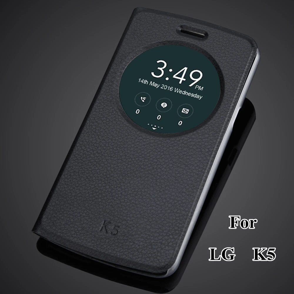 Роскошные Чехлы K5 чехол с окошком для LG X220 X220DS Q6 5 0 дюйма K Сверхтонкий кожаный