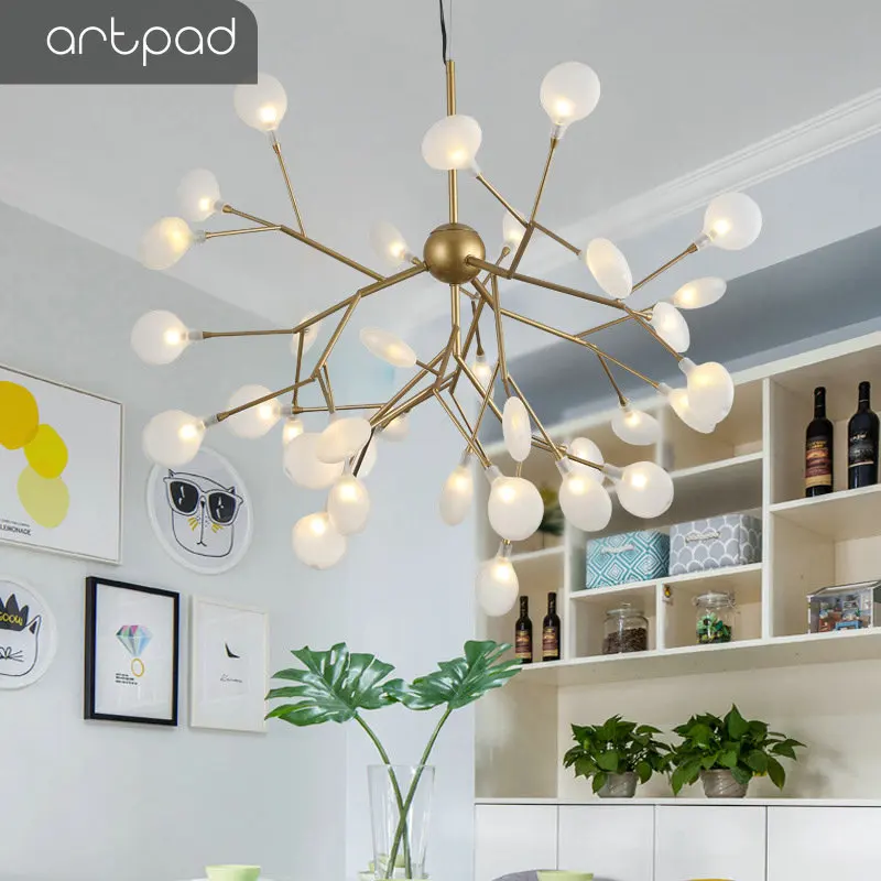 Artpad современный потолочный подвесной Светлячок лампа для спальни гостиной