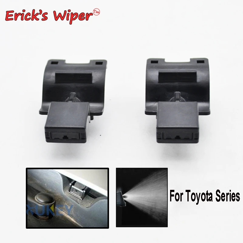 

Erick's Wiper 2Pcs Front Windshield Wiper Washer Jet Nozzle Hood Liquid Sprayer For Toyota Corolla Altis Camry Auris Highlander