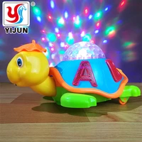 baby toy cartoon electric turtle baby learning toy crawl educational toys with music lights educational toys