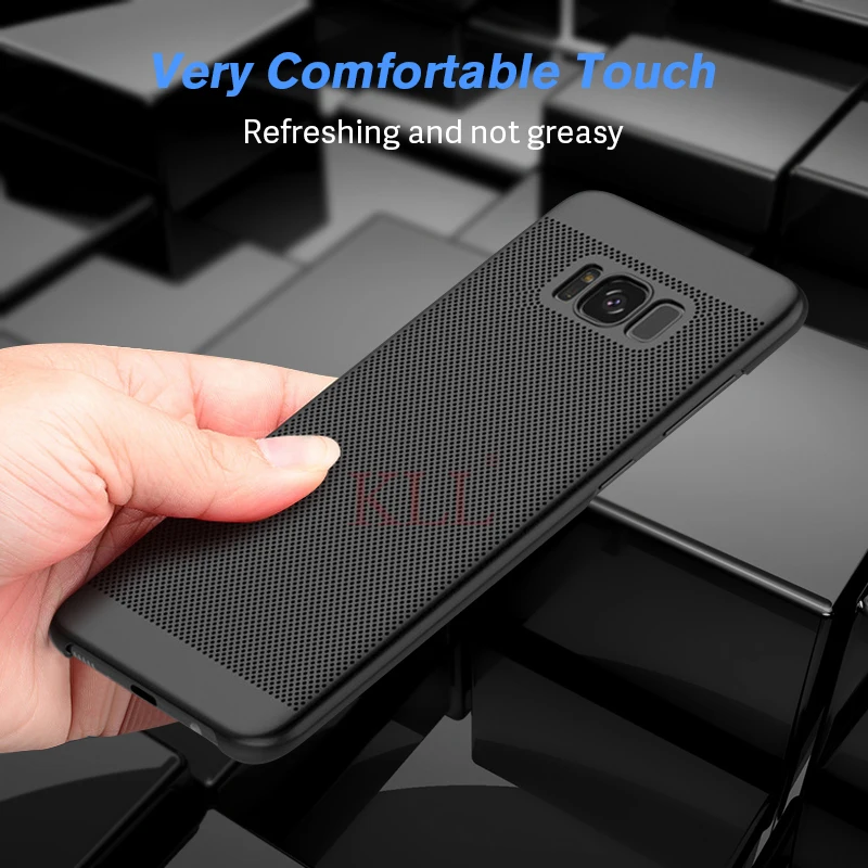 Полые теплоотвод Чехлы для samsung S10 Plus S10e Note 9 8 A9 A8 A7 жесткий матовый чехол Galaxy S9 S8 S7 S6