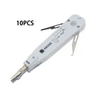 10 шт., инструмент для Пуансонов KRONE LSA-Plus с датчиком для сети Ethernet LAN Cat5 RJ45, телефонная проволока RJ11, коммутационная панель для кабеля