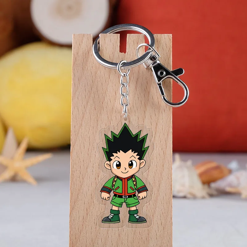 Аниме Охотник х Охотник брелок мультфильм фигурка Killua Zoldyck Kurapika двухсторонний акриловый кулон брелок