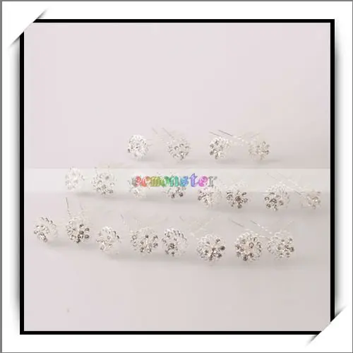 Free Shipping Shining Rhinestone Screw Hair Pins 100% brand new and high quality 16002947|screw m10|screw protectorpin flower |