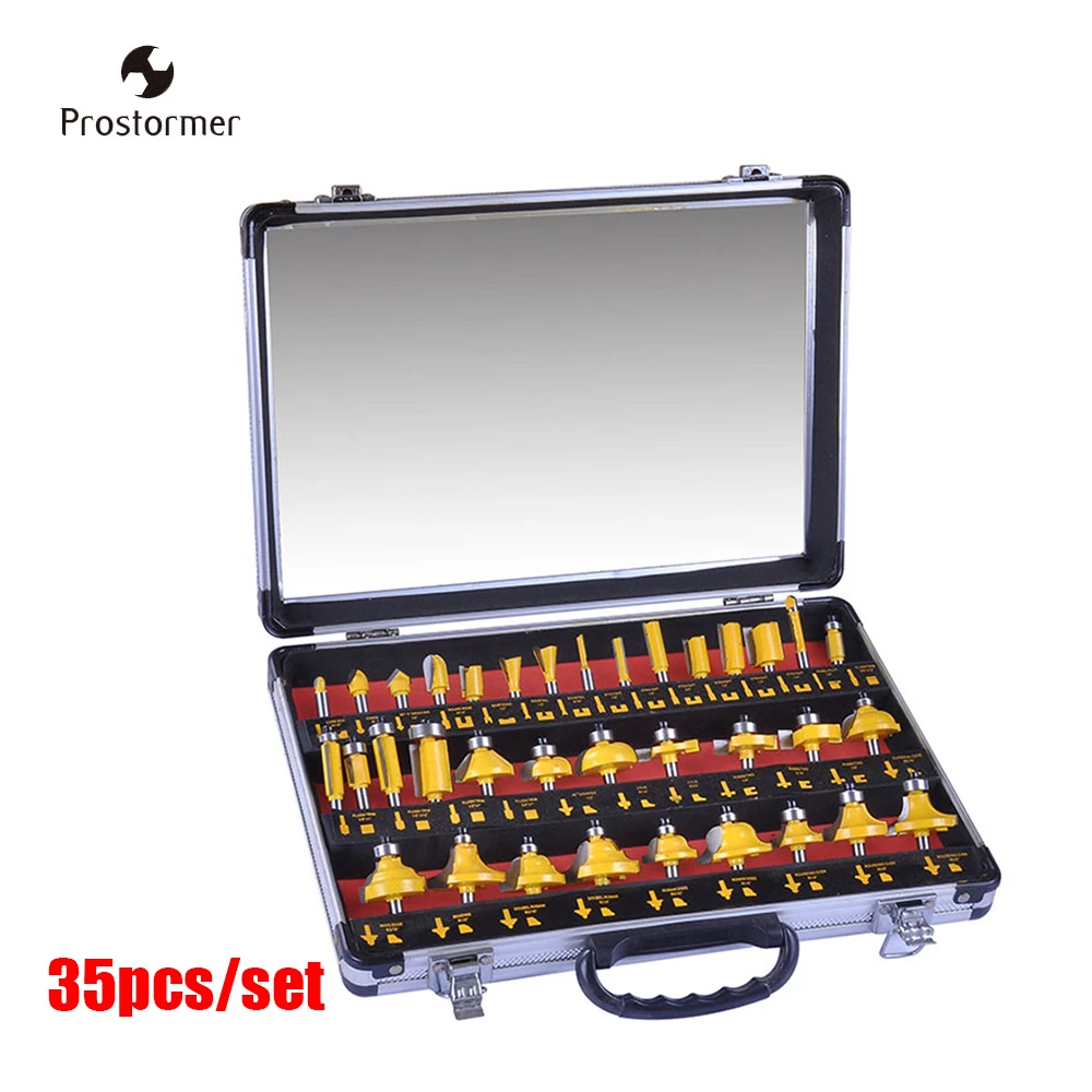 Prostormer 35 шт 1/4 &quotхвостовик древесины для резьбы и шлифовки резак Обрезка