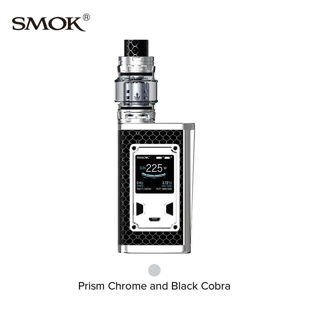 Набор SMOK Majesty роскошное издание 225 Вт Vape Kit испаритель 8 мл/2 мл TFV12 Prince tank углеродное