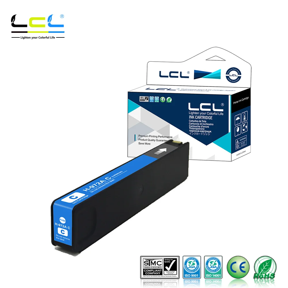 Тонер картридж LCL 972A F6T80AN L0R86AN L0R89AN L0R92AN (1 упаковка) совместимый с HP PageWide 352dw 377dw Pro