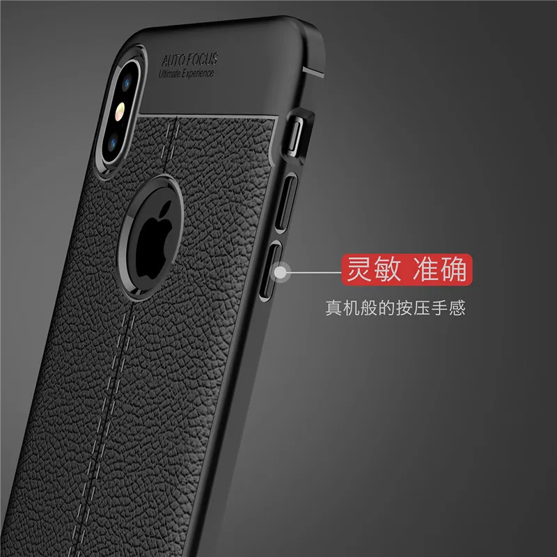 Чехол wolfrole для Iphone XS Max противоударный Роскошный кожаный чехол из ТПУ телефона
