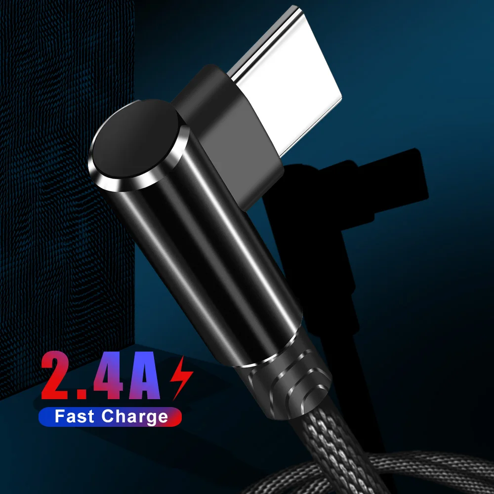 OLAF 3 м USB Type C 90 кабель для быстрой зарядки usb c шнур передачи данных зарядное