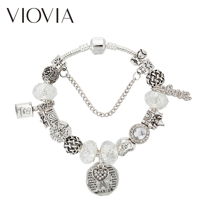 Viovia моды DIY ювелирный сплав из бисера браслеты и браслет для женщин Подарки