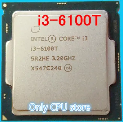 Оригинальный процессор intel Процессор i3 6100T 3 2 г 35 Вт FCLGA1151 1 год гарантии бесплатная