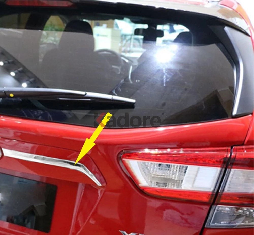 Для Subaru XV Impreza Хэтчбек ABS Хромированная Задняя Крышка багажника Крышка Багажника украшения полосы стайлинга автомобилей