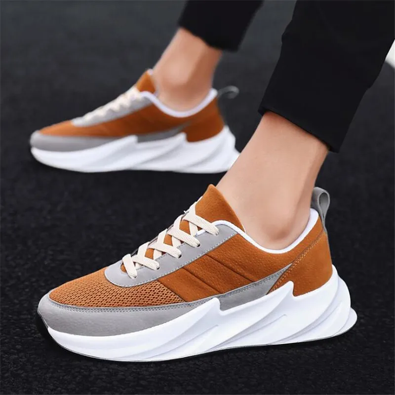 Men's new versatile mesh thick-soled casual and comfortable outdoor sports exercise seaside holiday travel sneakers39-46 | Спорт и