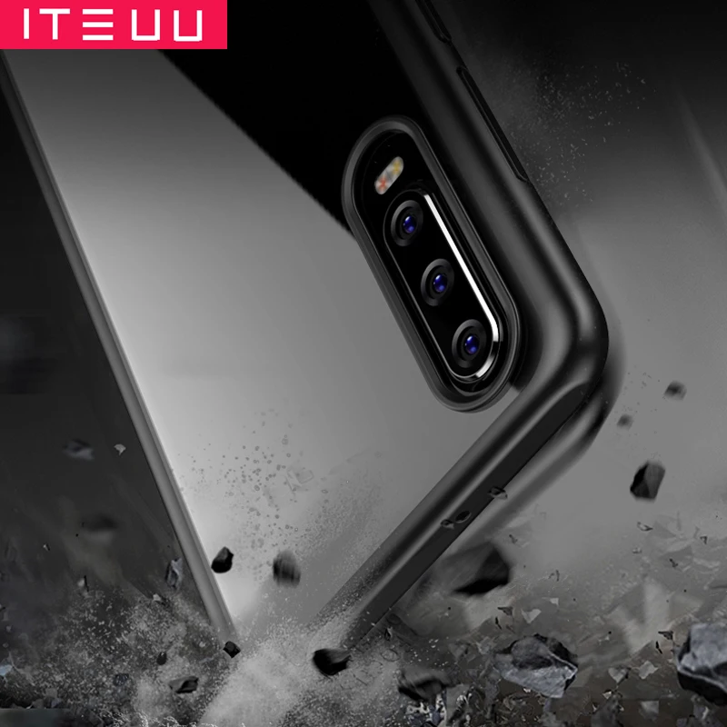 ITEUU противоударный Прозрачный чехол для huawei P30 P30 PRO P30 Lite чехол s TPU акриловый прозрачный чехол для huawei P30 P30PRO P30Lite