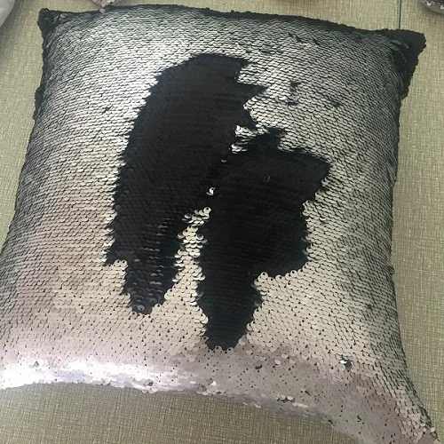 Sequin Mermaid Throw Подушка DIY двухцветная блестящая Волшебная подушка для дивана домашняя Новогодняя декоративная Cojines наволочка - Цвет: 9