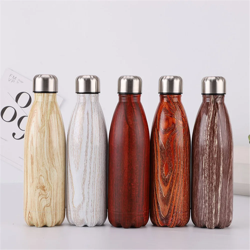 Цветная Цветочная бутылка для воды 500 мл с камуфляжным принтом портативная