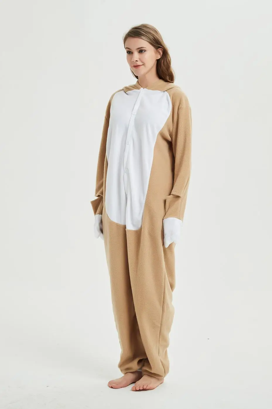 Кигуруми слоут косплей костюм на Хэллоуин женские милые Мультяшные Ползунки с