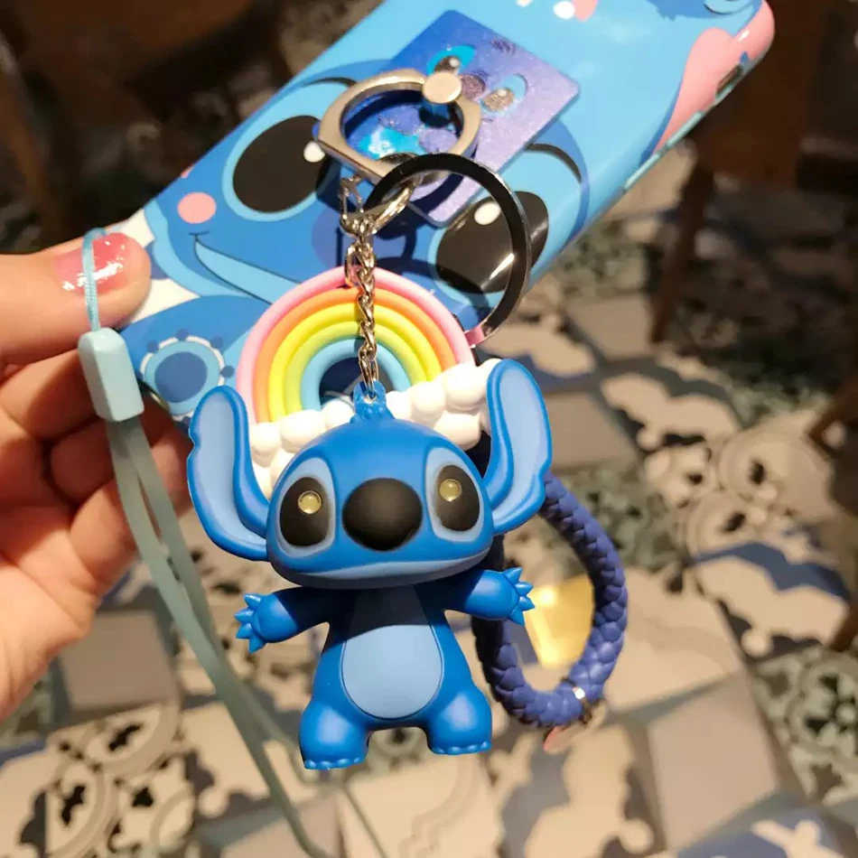 For iPhone 7 /7 plus Stitch case Cute TPU back cover 8 8plus 6 6S 5S SE X phone + ring pendant |