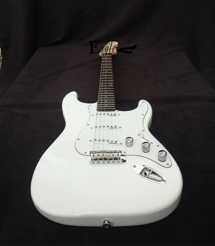 Орел. Бабочка электрогитара электрическая бас гитара Custom Shop st белого цвета могут