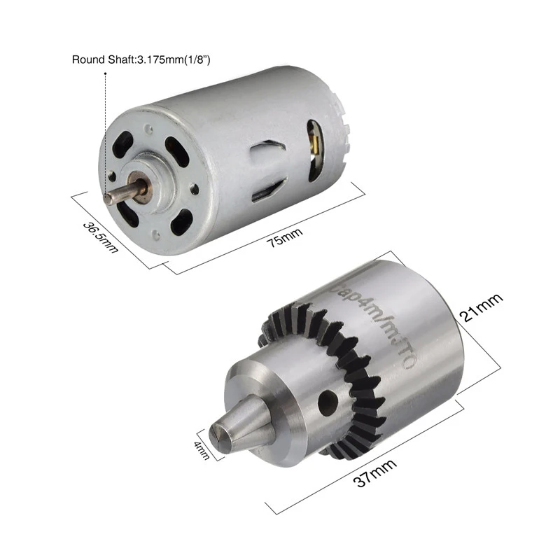 DANIU 12-24V токарный пресс-мотор с сверлильным патроном и монтажным кронштейном мотор-редуктор