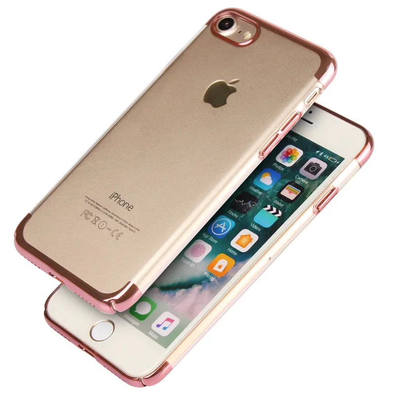 For Iphone 7 7Plus High Quality Trendy Transparent Cases Ultra Thin PC Plastic Back Cover 8 8Plus Fundas Etui Case |