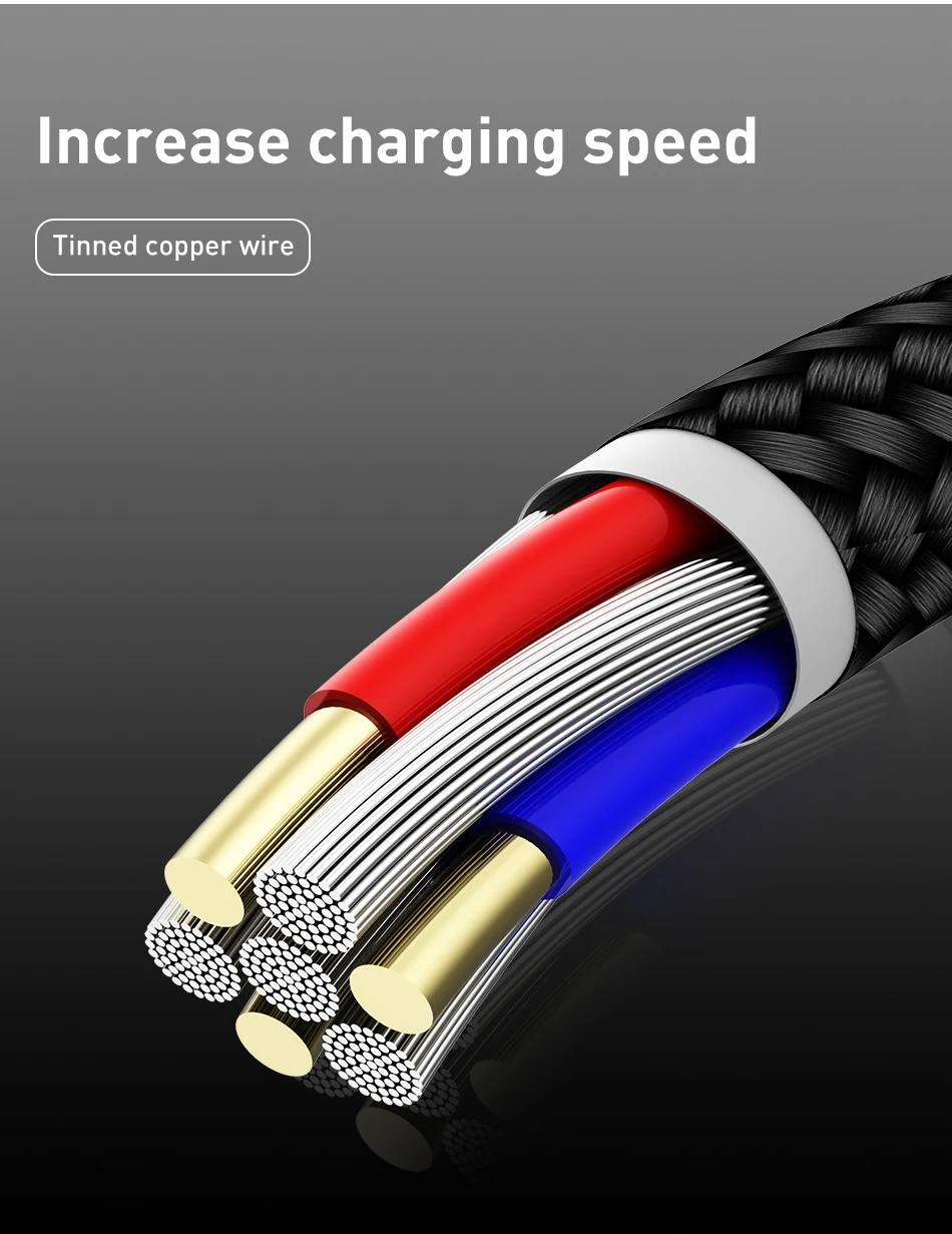 USLION светодиодный магнитный Micro usb кабель для передачи данных для samsung S10 type-c зарядный Магнитный зарядный адаптер usb type-C Мобильные кабели