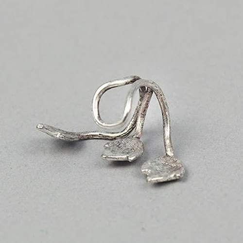 1 шт. женские серьги клипсы в виде листьев|Серьги-клипсы| |