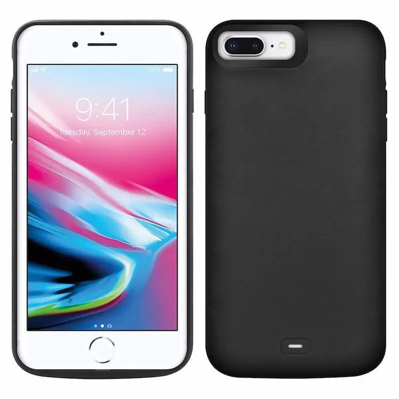 Ext power 8000/5000 мАч чехол для батареи для IPhone 8 7 6 6s Plus внешний Перезаряжаемый черный внешний аккумулятор запасная крышка банка мощности