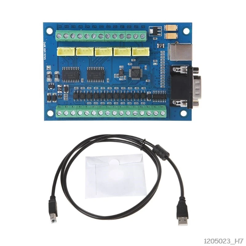 1 комплект MACH3 USB 5 оси 100 кГц Гладкий Степпер контроль движения секционная плата для гравировки с ЧПУ 12-24 В