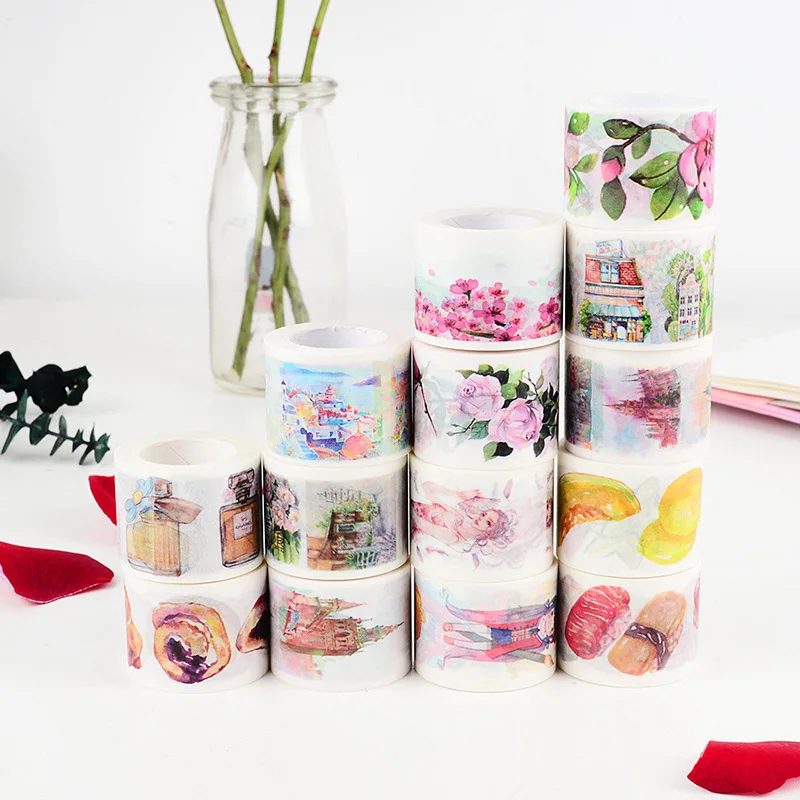 1 шт. Милая упаковка с фруктами лента декоративная кавайная клейкая вишня васи