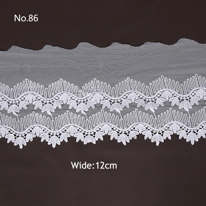 Smiry 2 ярда белого цвета 3 стиля вышитая сетка кружевная отделка ткань лента
