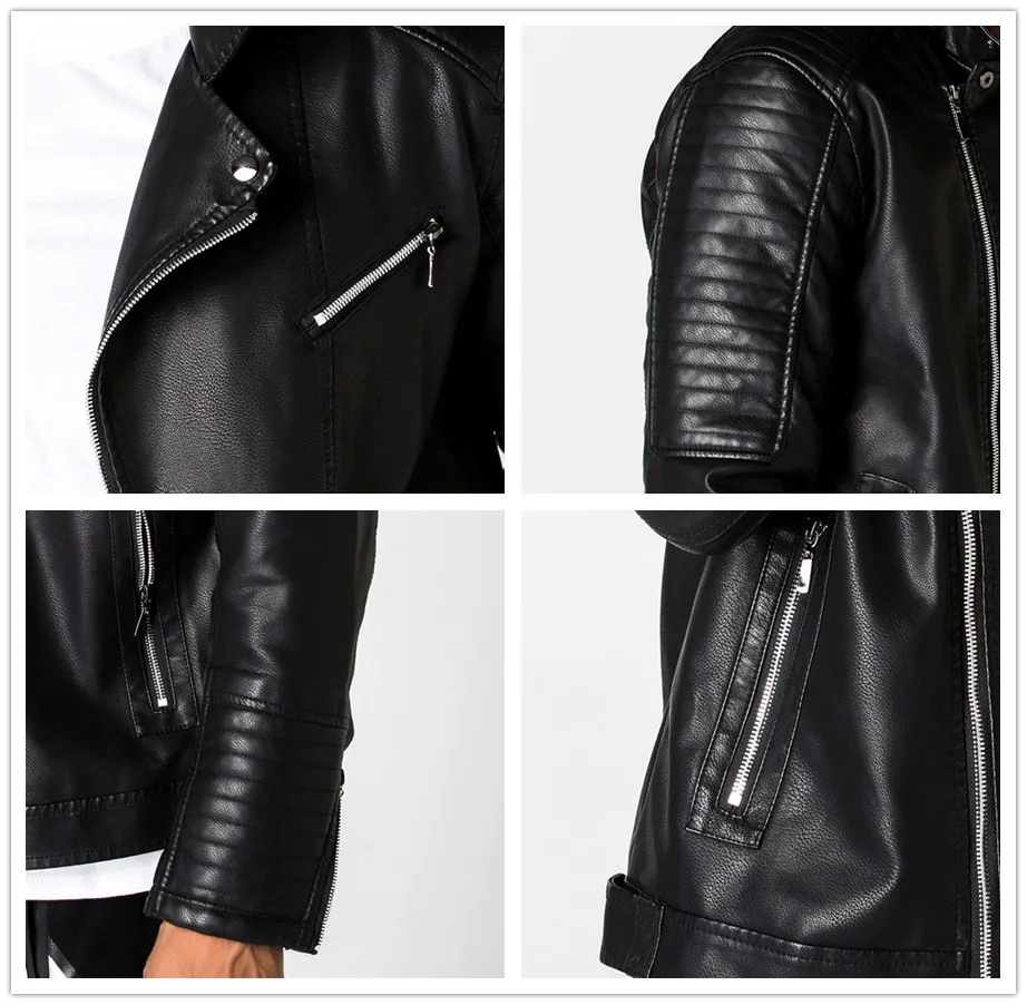 

Una Reta Leather Jackets Mens New Arrivals Casual High Quality Classic Motorcycle Bike Cowboy Jackets PU Jacket Men Hip hop Coat