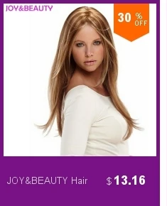 JOY& BEAUTY длинные кудрявые синтетические волосы на кружеве парик из натуральных волос для женщин коричневый ежедневное использование половина рука