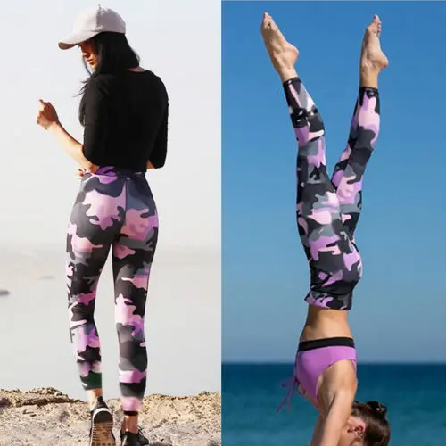 Женские камуфляжные штаны Новинка Лидер продаж Женский для фитнеса узкие