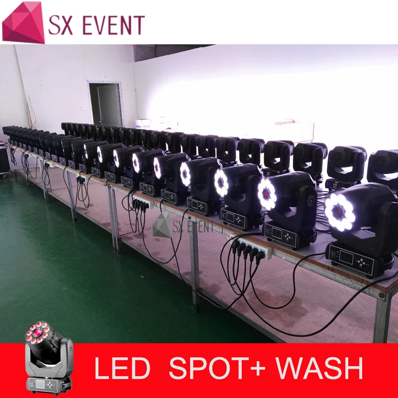 Мощная Белая светодиодная Фокусировка 1X90 Вт + 9X18 RGBWA UV 6 в 1 s-лампа для вечерние