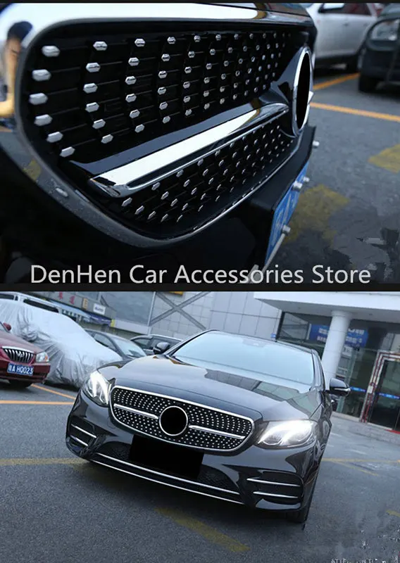Передняя Алмазная решетка для Mercedes Benz C Class W205 15 19 C450 C250 C180 C200 C220 C63 C300 гоночные