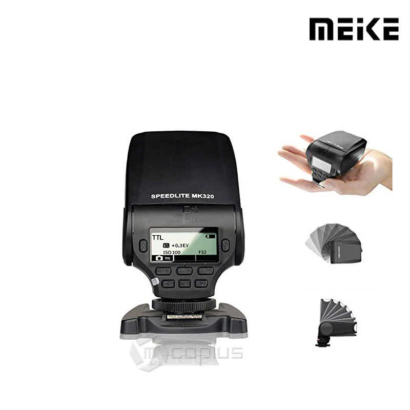 Meike MK-320 Flash Speedlite GN32 TTL for Panasonic Lumix DMC GF7 GM5 GH4 GM1 GX7 G6 GF6 GH3 G5 GF5 GX1 GF3 G3 | Электроника