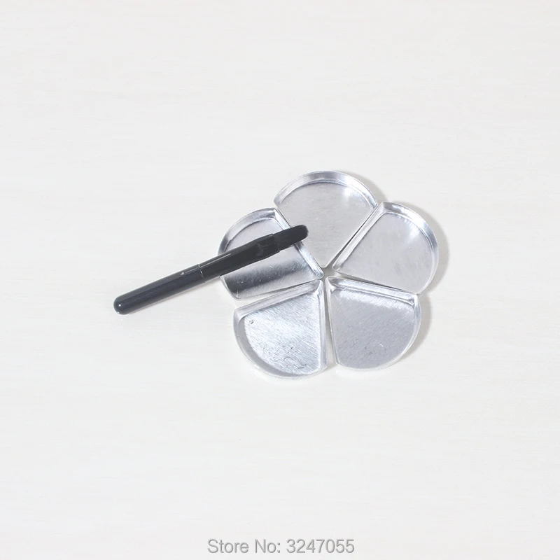 30 шт./лот 5 сеток пустые пластиковые тени для век порошок чехол сделай сам