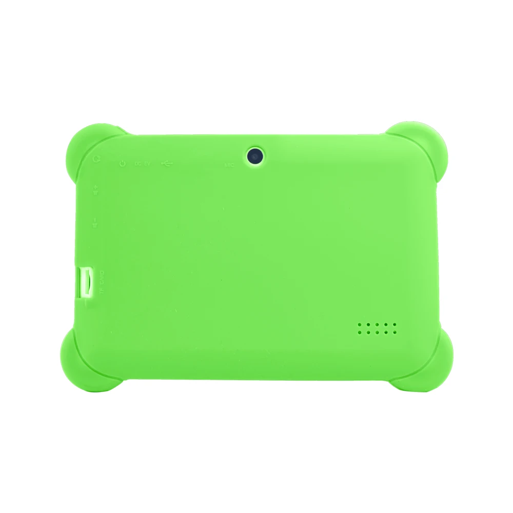 Yuntab Q88 Android4.4 Tablet PC 7&quot A33 Quad Core 1.5GHz Touch Screen 1024 x 600 Dual Camera with Silicone Case(Green) | Компьютеры и