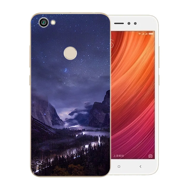 Для Xiaomi Redmi Примечание 5A Prime чехол для телефона с отпечатком пальца силиконовый