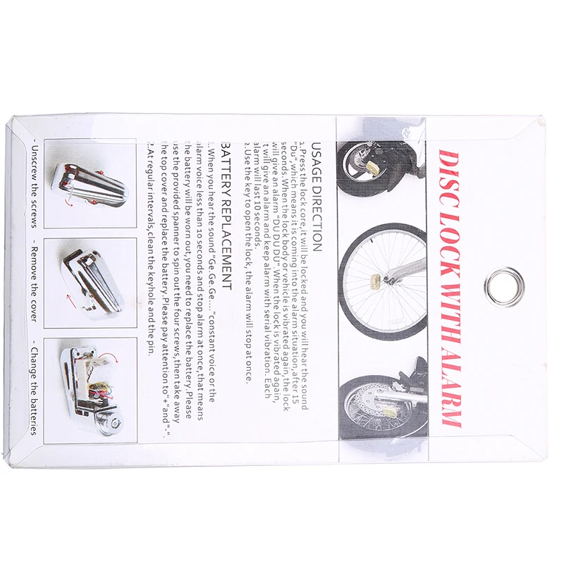 Posbay Черный Мотоцикл Противоугонная сигнализация замок мотоцикл велосипед