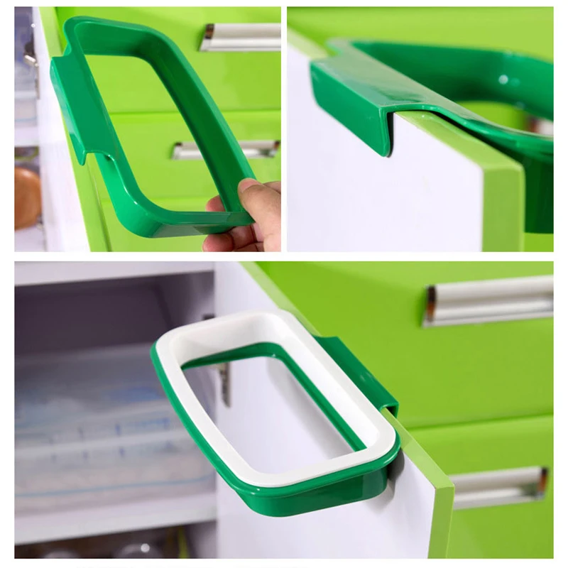 New 1Pc Kitchen Gadgets Cabinet Door Garbage Bag Shelf Tools Rack Hanging Storage Trash Accessories Goods A | Дом и сад
