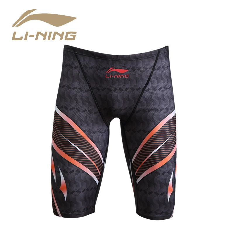 Новинка LI-NING профессиональные мужские плавательные трусы одежда для плавания