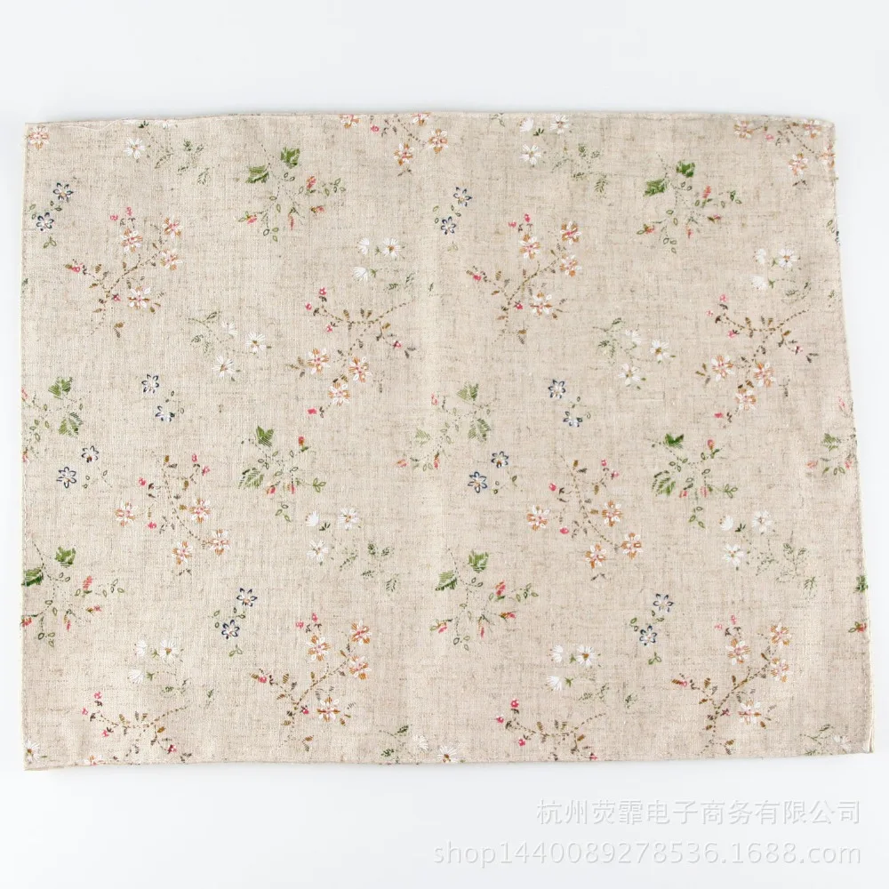 2 шт./лот популярная ткань с принтом льняная салфетка теплоизоляционный коврик