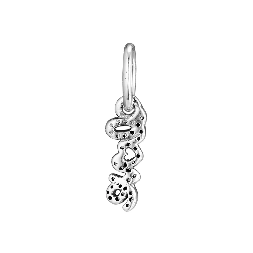 Подходит для браслетов Pandora 100% серебряные бусины 925 пробы бесплатная
