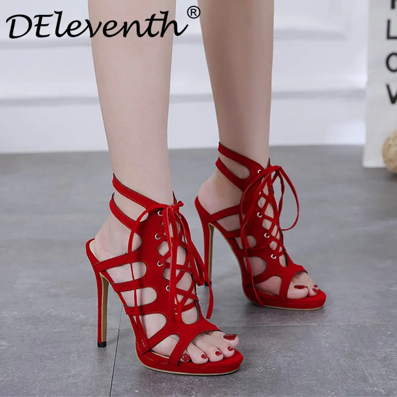 Женские босоножки на высоком каблуке летние женские туфли гладиаторы платформе