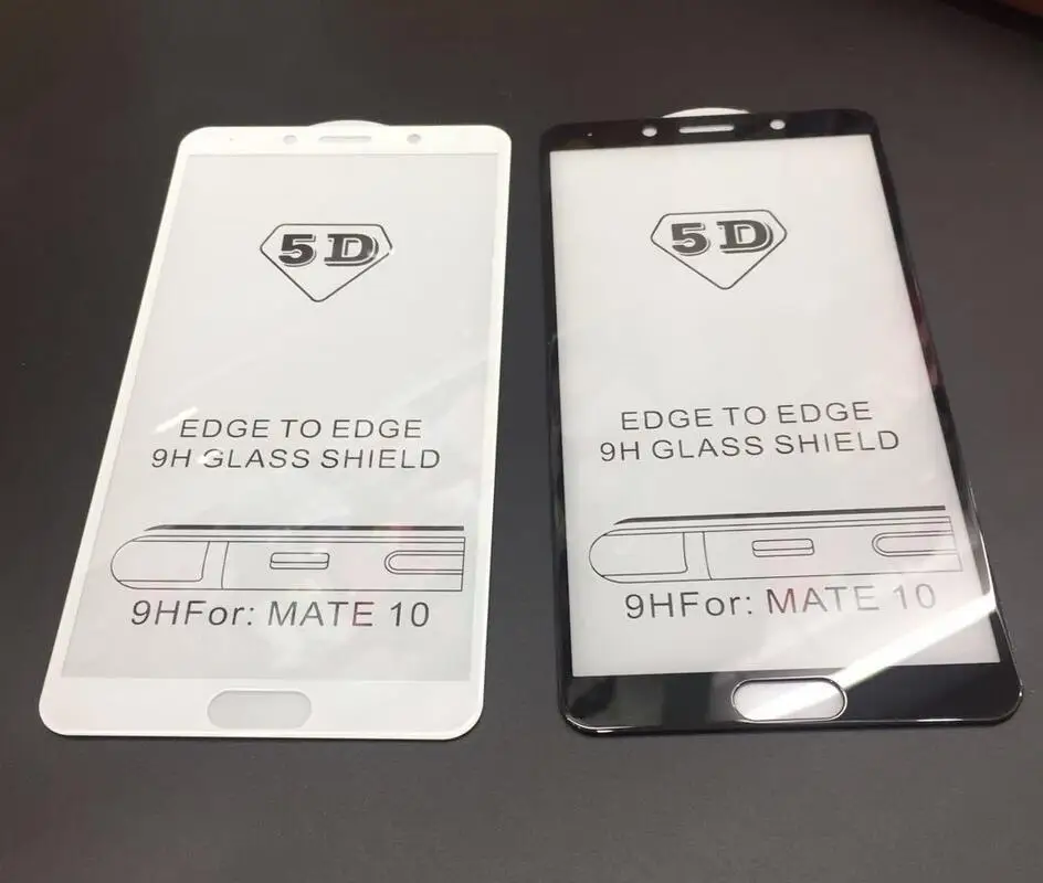5D Screen Protector Tempered Glass for Huawei P10 / Lite Plus Curved Edge Full Cover Toughened Film 100pcs camdems | Мобильные