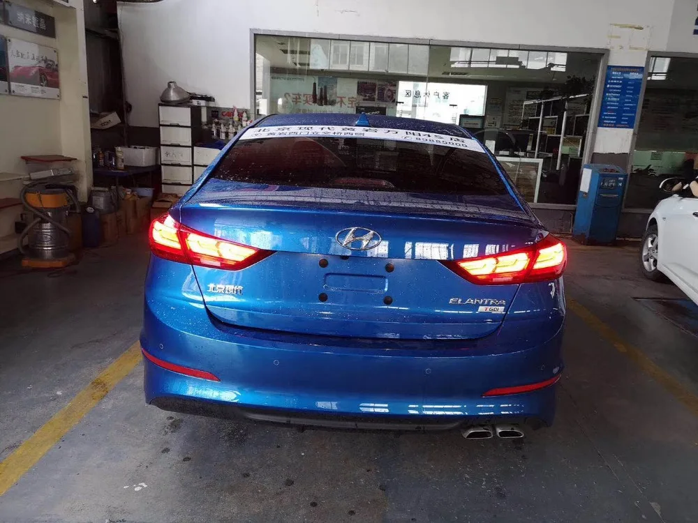 Новый продукт задний фонарь для Hyundai Elantra 2017 2018 светодиодный сигнал DRL фонарь|Фара