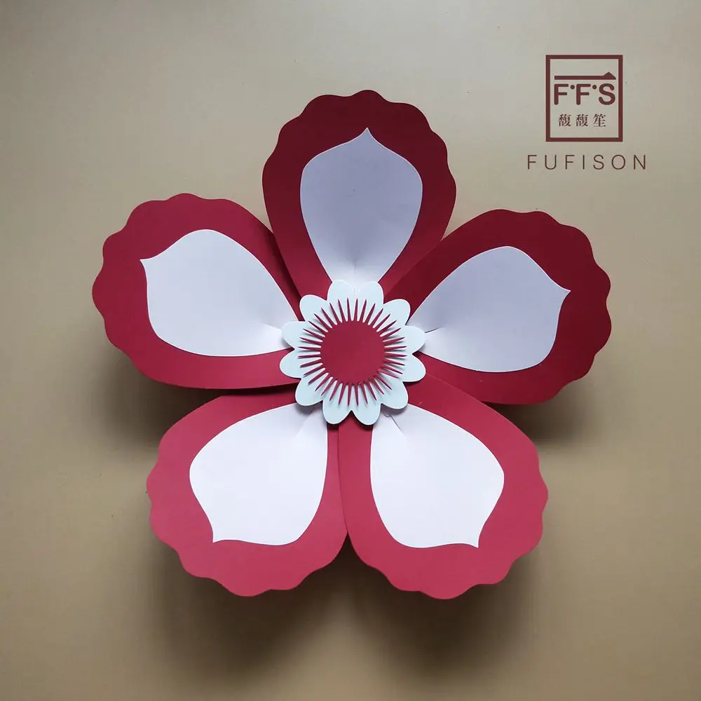 FFS Fufison New Style Paper Flowers DIY Party Backdrop Birthday Home Room decoration wedding flowers Wall stickers | Дом и сад